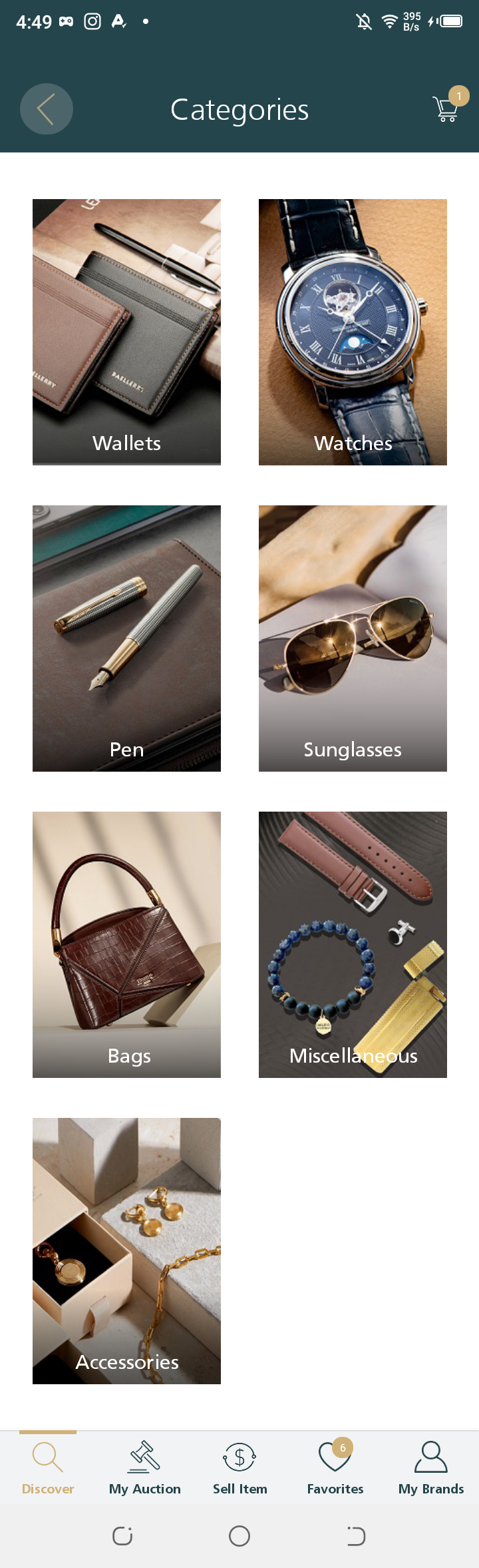 BRANDS mobile app screen 8