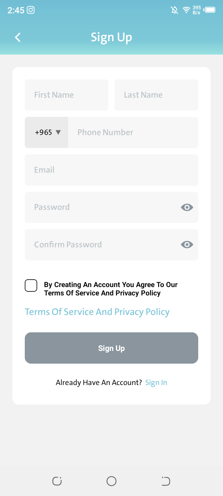 HostIn mobile app screen 6