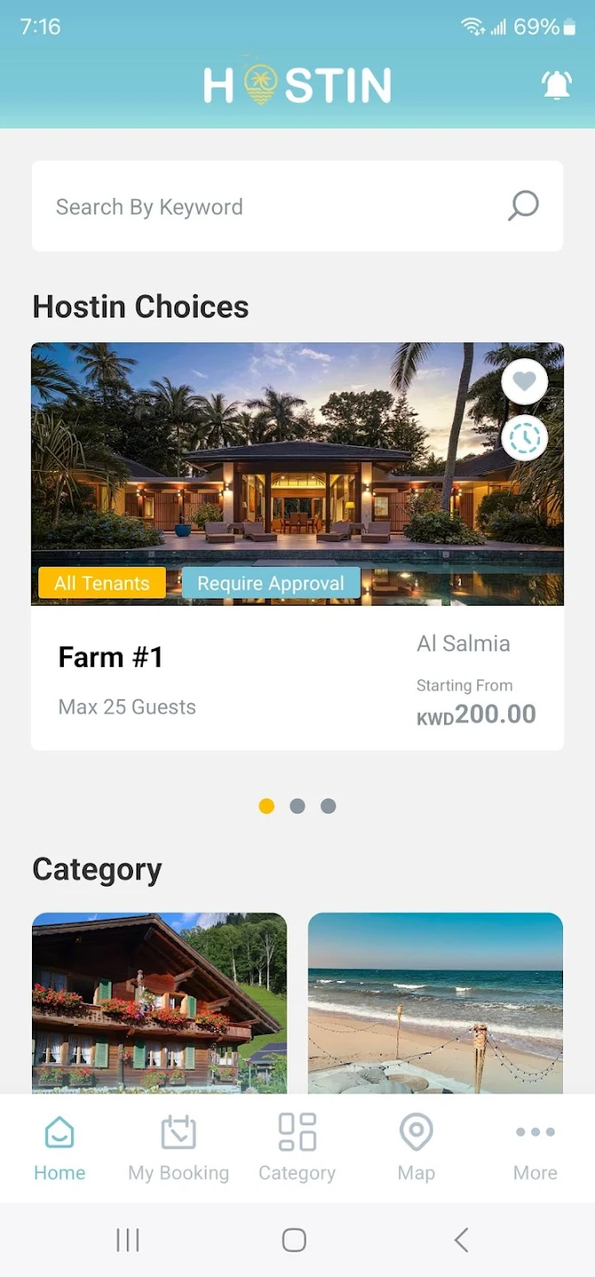 HostIn mobile app screen 7