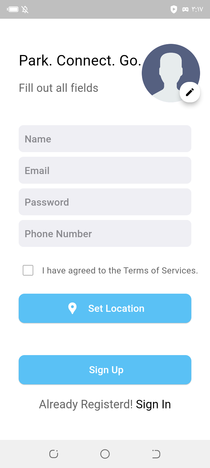 SwiftSpot mobile app screen 3